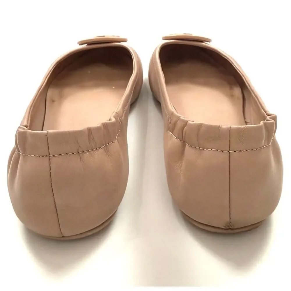 Tory Burch Minnie Travel Ballet Flats in Goan Sand